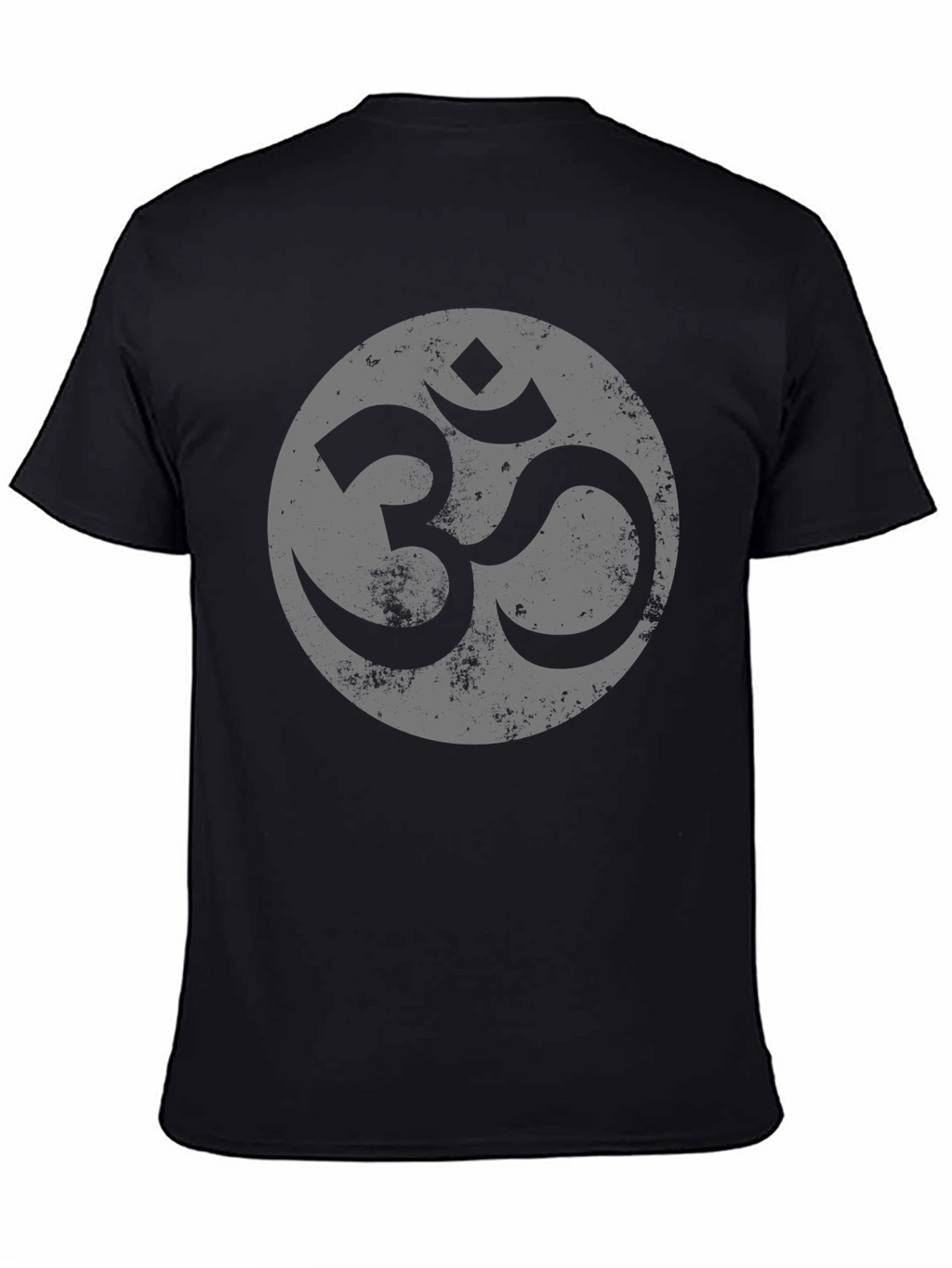 Om Symbol Graphic Tee - Casual Black T-Shirt