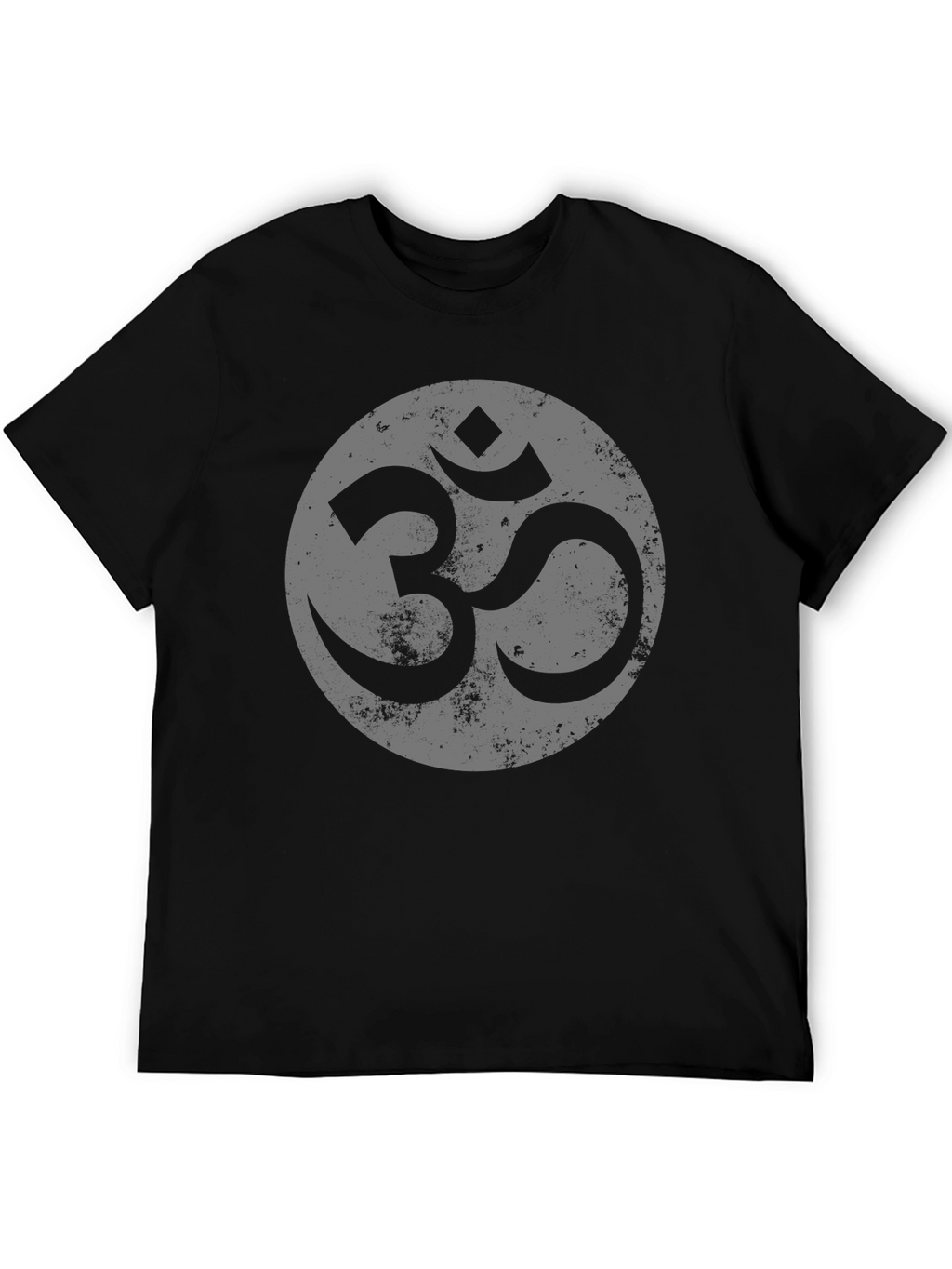 Om Symbol Graphic Tee - Casual Black T-Shirt