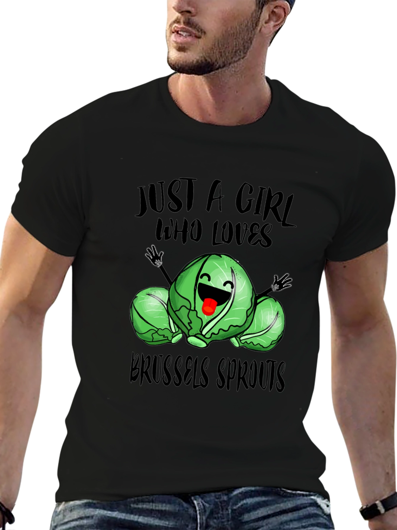 Brussels Sprouts Lover T-Shirt - Cute Girls Tee