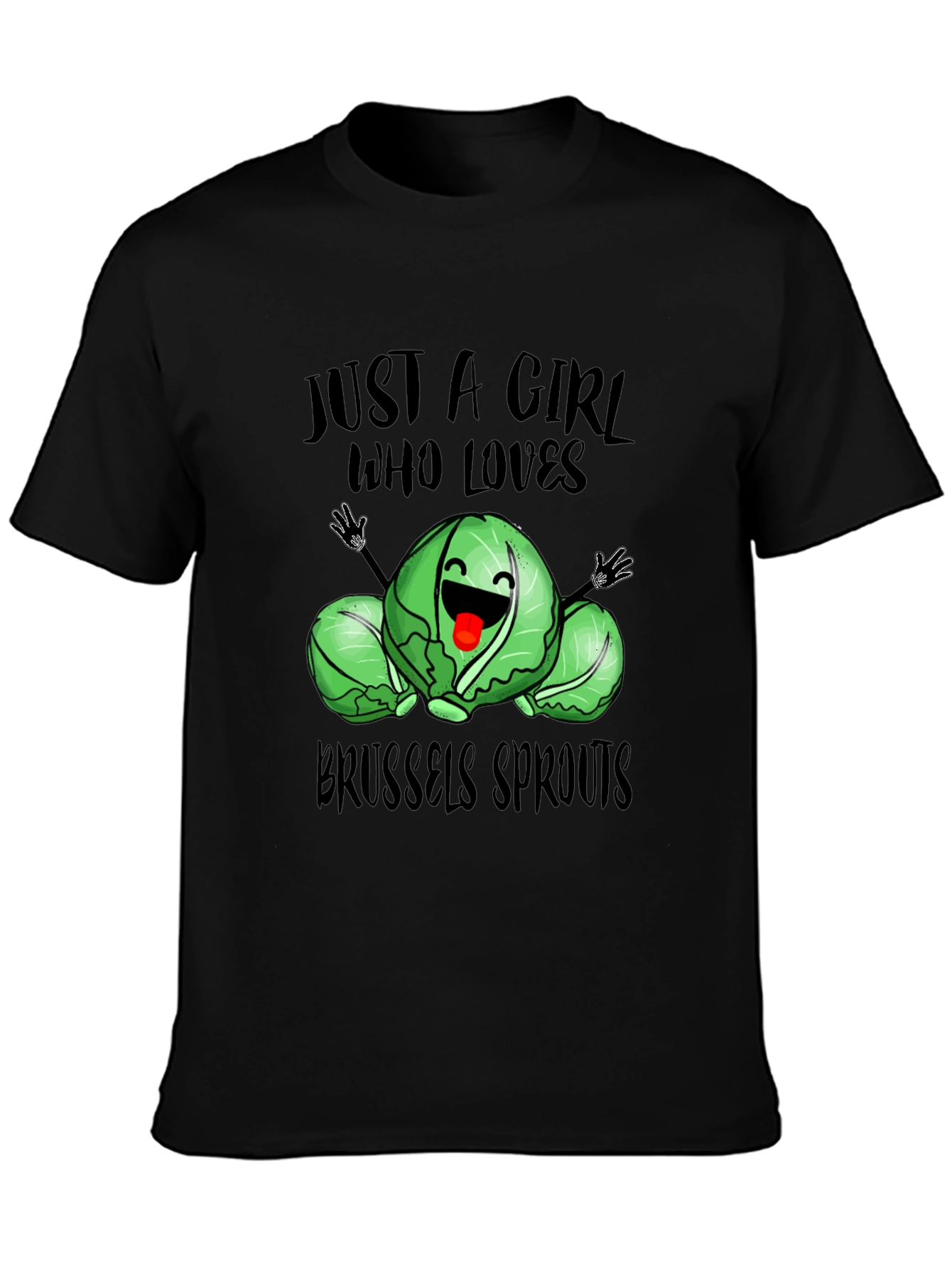 Brussels Sprouts Lover T-Shirt - Cute Girls Tee