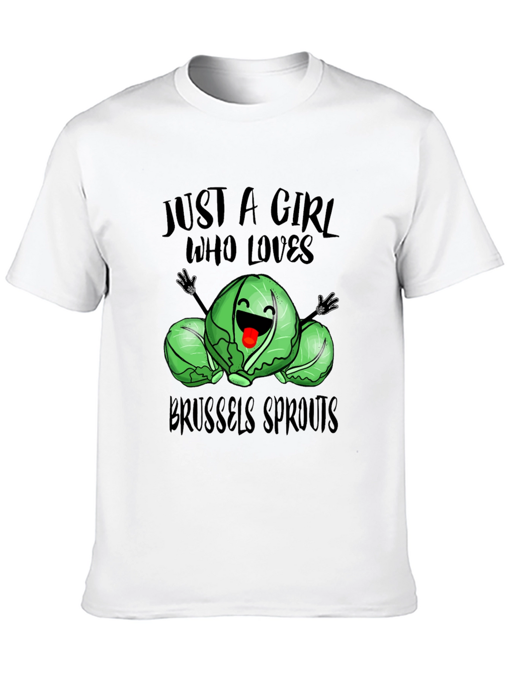 Brussels Sprouts Lover T-Shirt - Cute Girls Tee