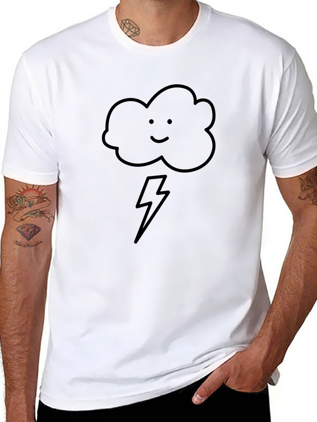Storm Cloud T-Shirt - Black Graphic Tee
