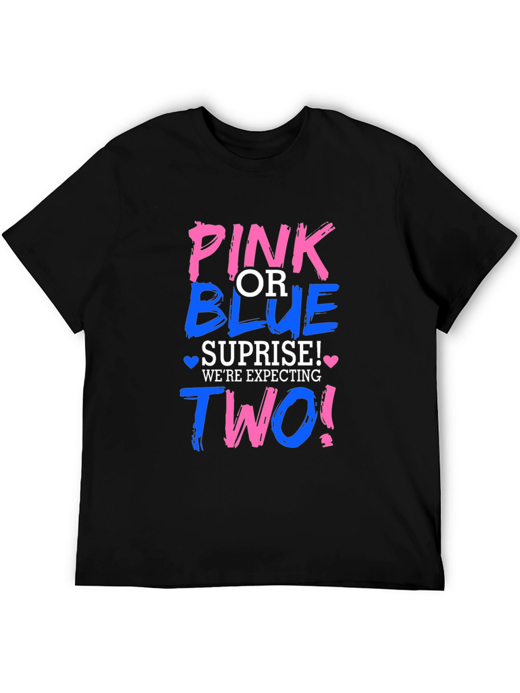 Pink or Blue Twins Baby Shower T-Shirt