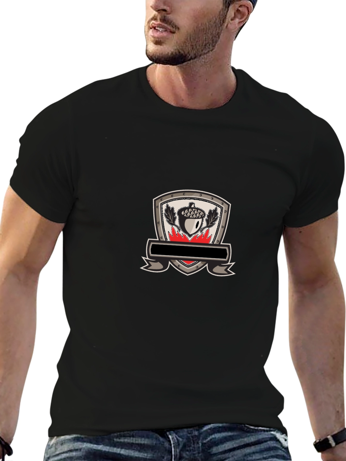 Emblem Tee - Shield Acorn Design