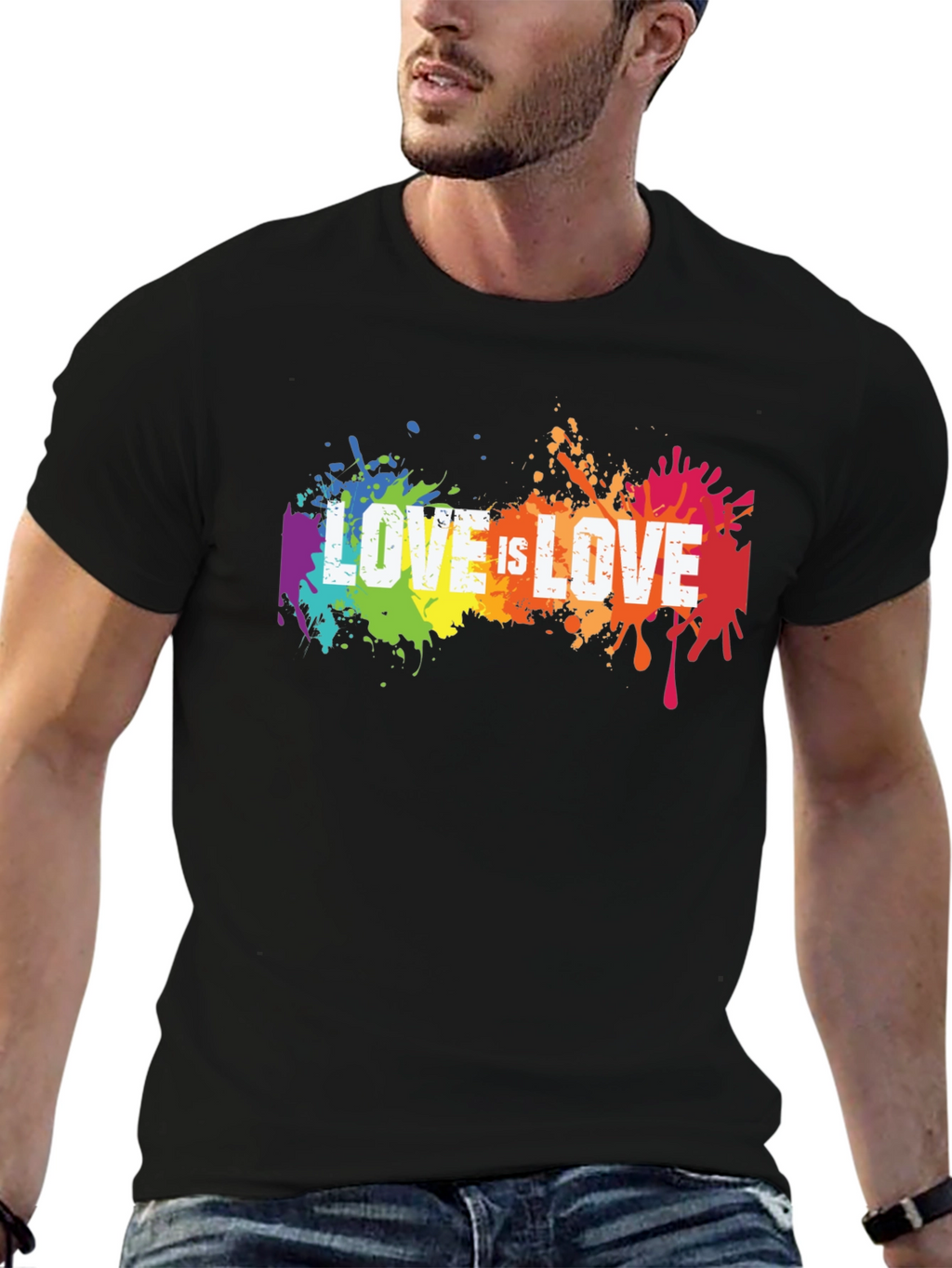 Love is Love LGBTQ+ Pride Graphic T-Shirt