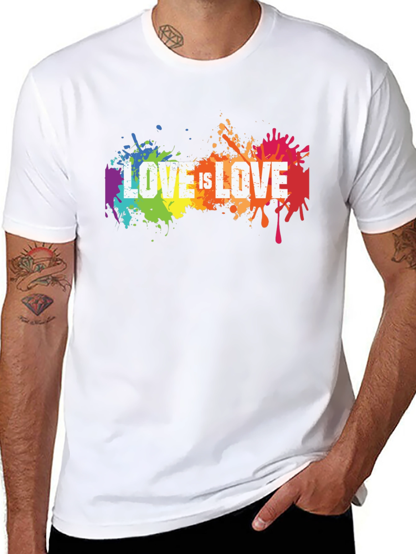 Love is Love LGBTQ+ Pride Graphic T-Shirt