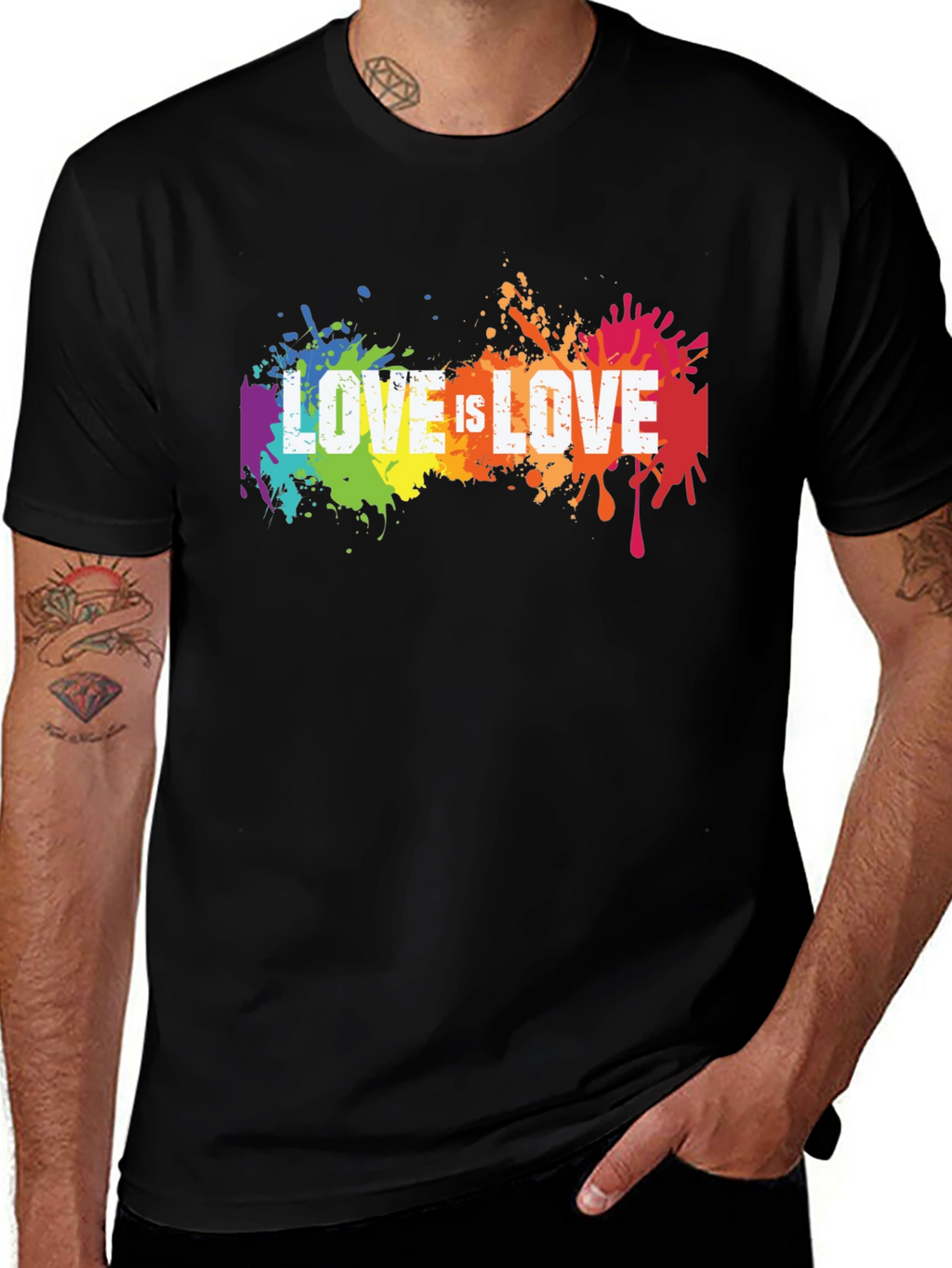 Love is Love LGBTQ+ Pride Graphic T-Shirt