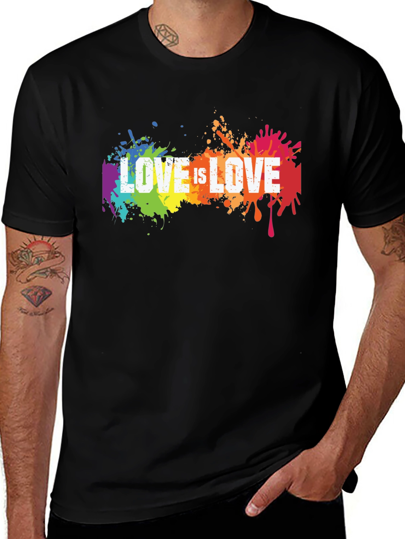 Love is Love LGBTQ+ Pride Graphic T-Shirt