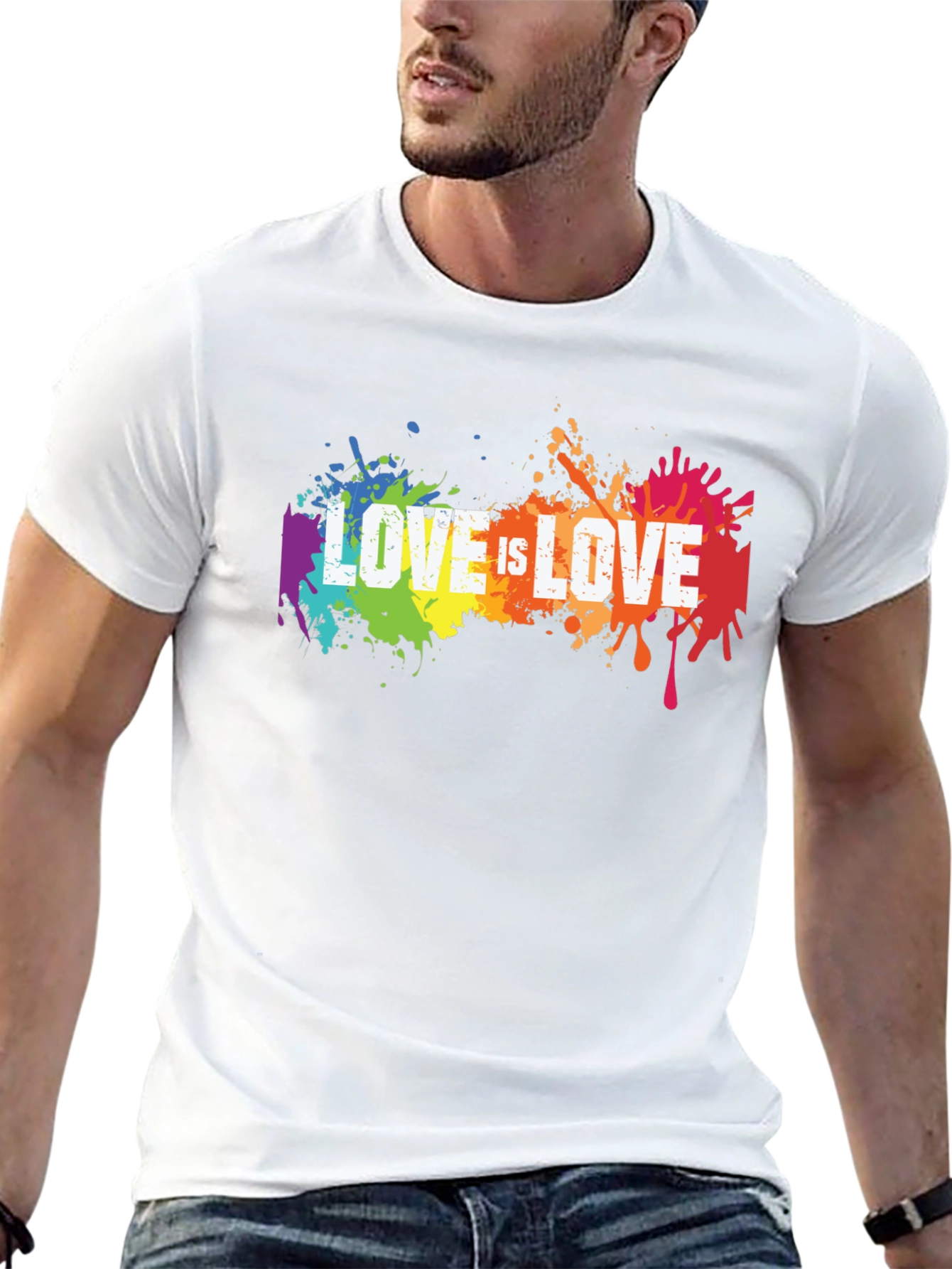 Love is Love LGBTQ+ Pride Graphic T-Shirt