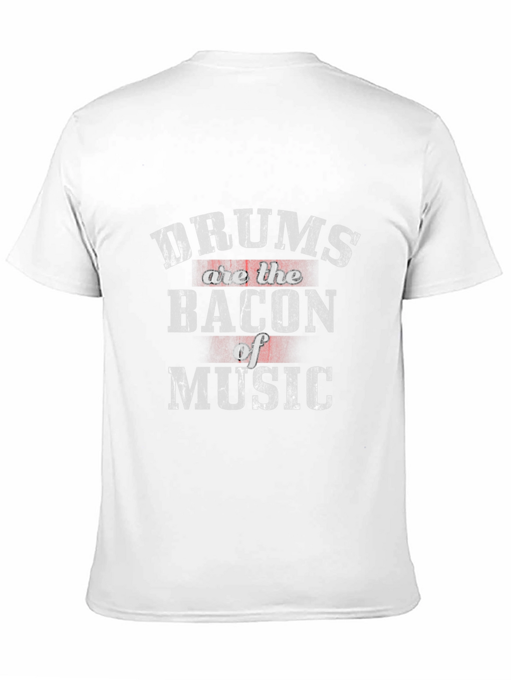 Drums are the Bacon of Music Black T-Shirt