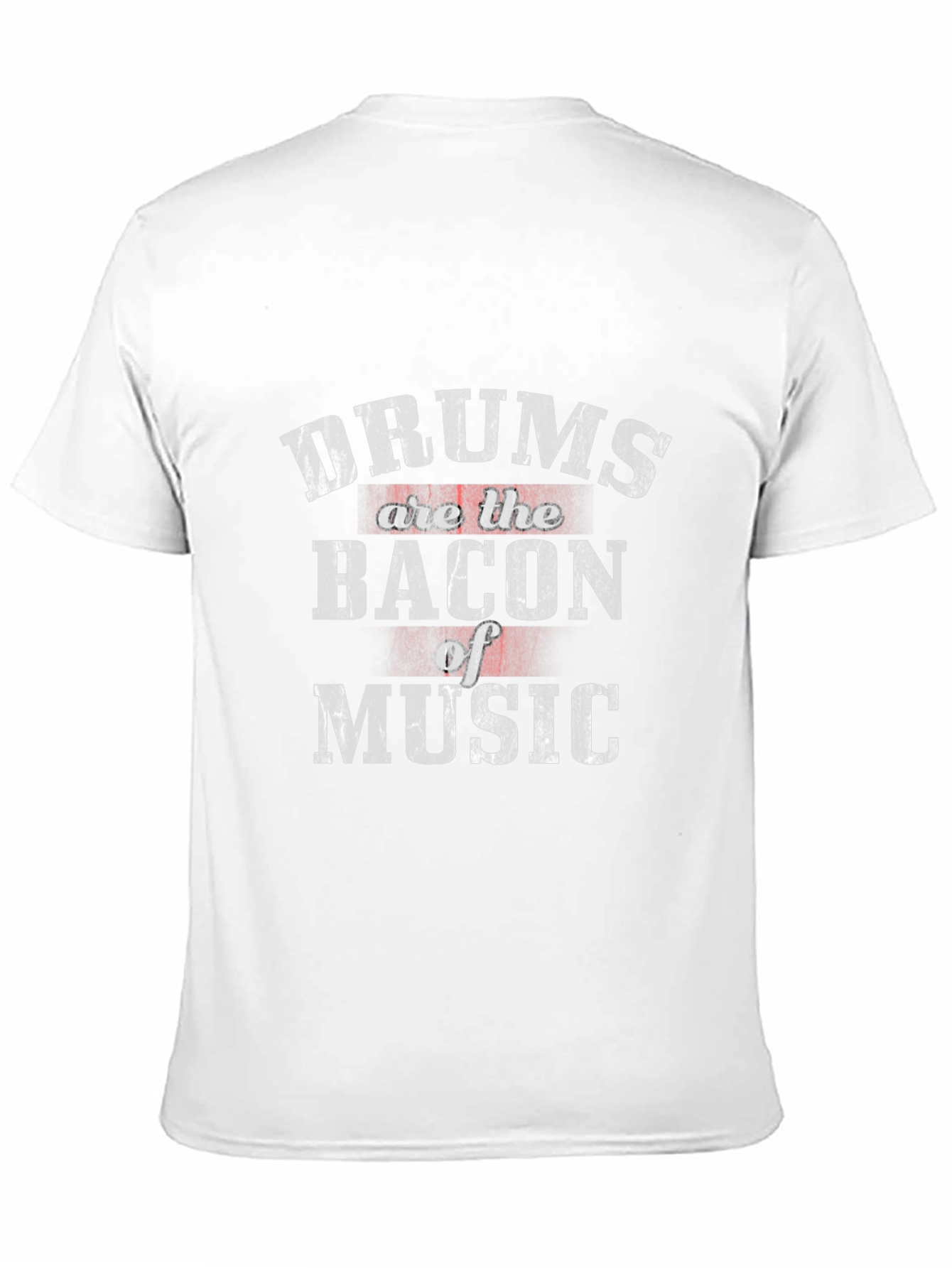 Drums are the Bacon of Music Black T-Shirt