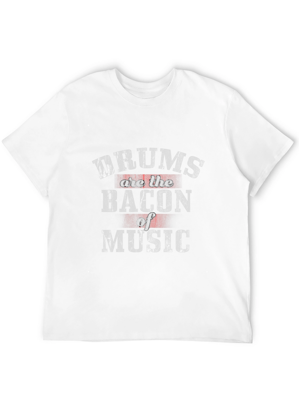 Drums are the Bacon of Music Black T-Shirt