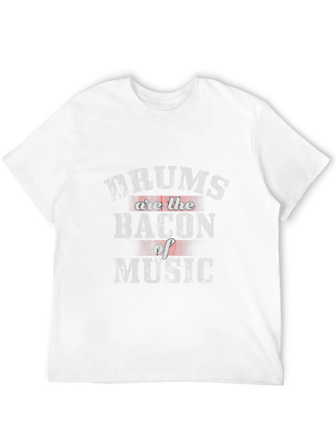 Drums are the Bacon of Music Black T-Shirt