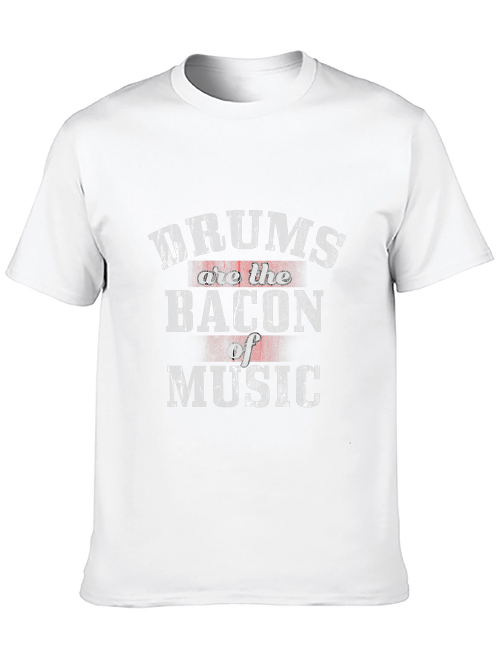 Drums are the Bacon of Music Black T-Shirt