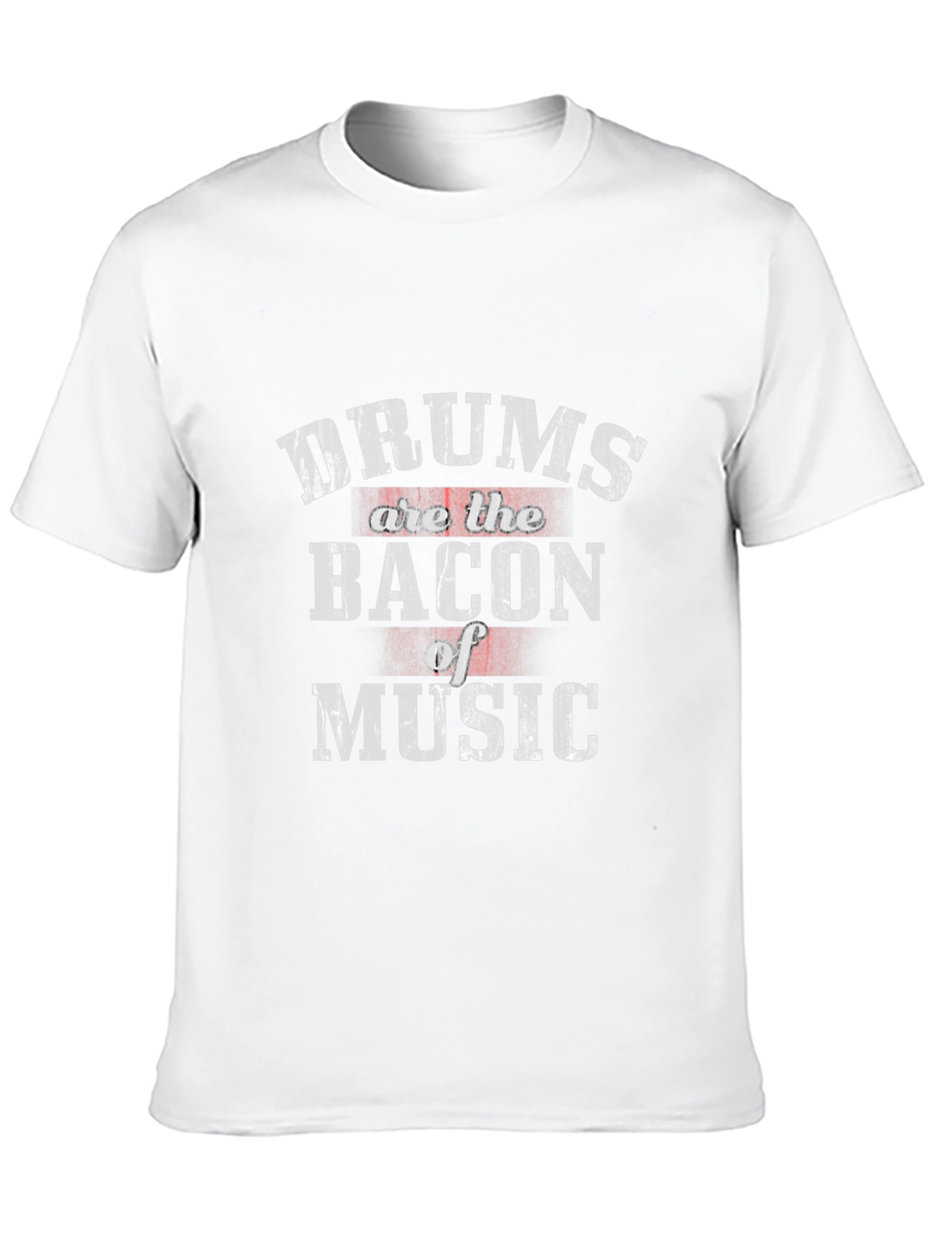 Drums are the Bacon of Music Black T-Shirt