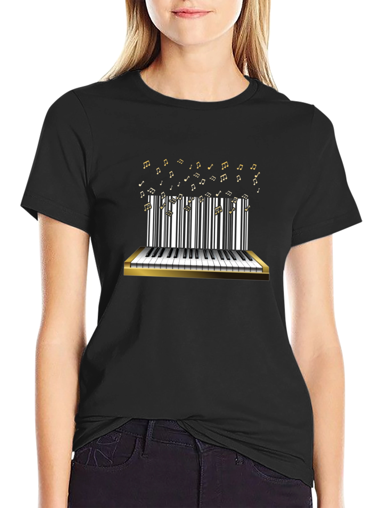 Musical Notes Piano T-Shirt