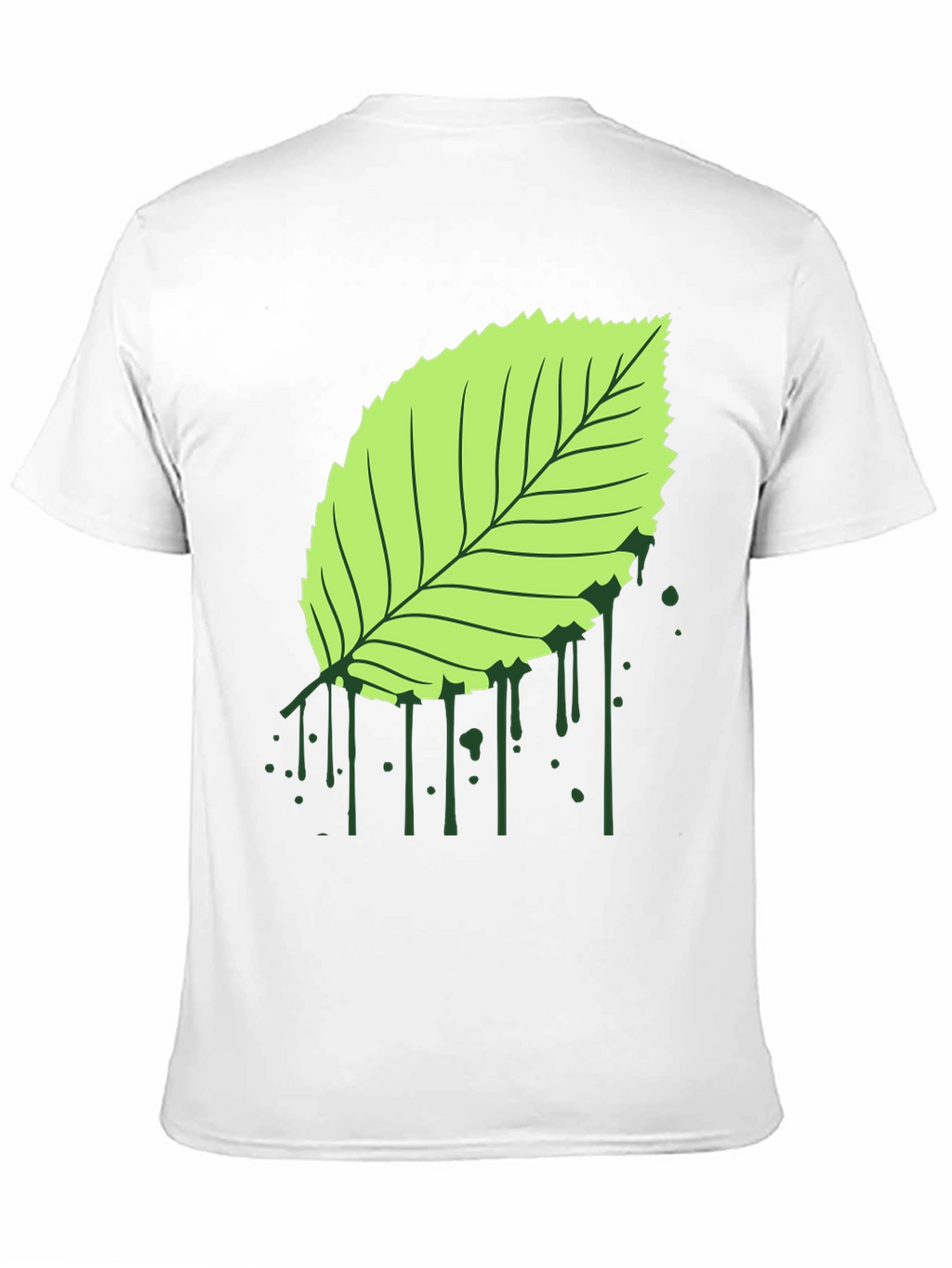 Leaf Graphic Black T-Shirt