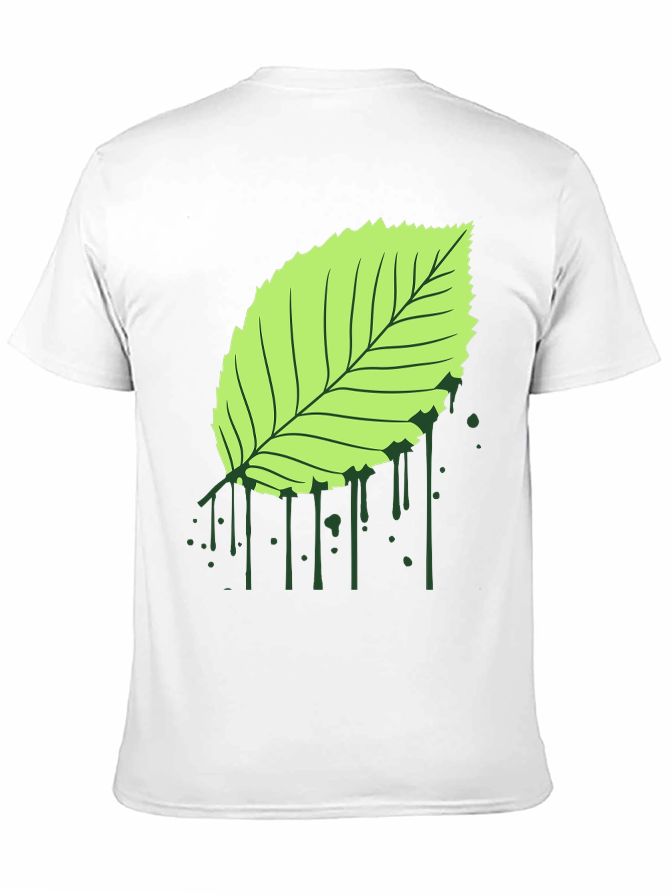 Leaf Graphic Black T-Shirt