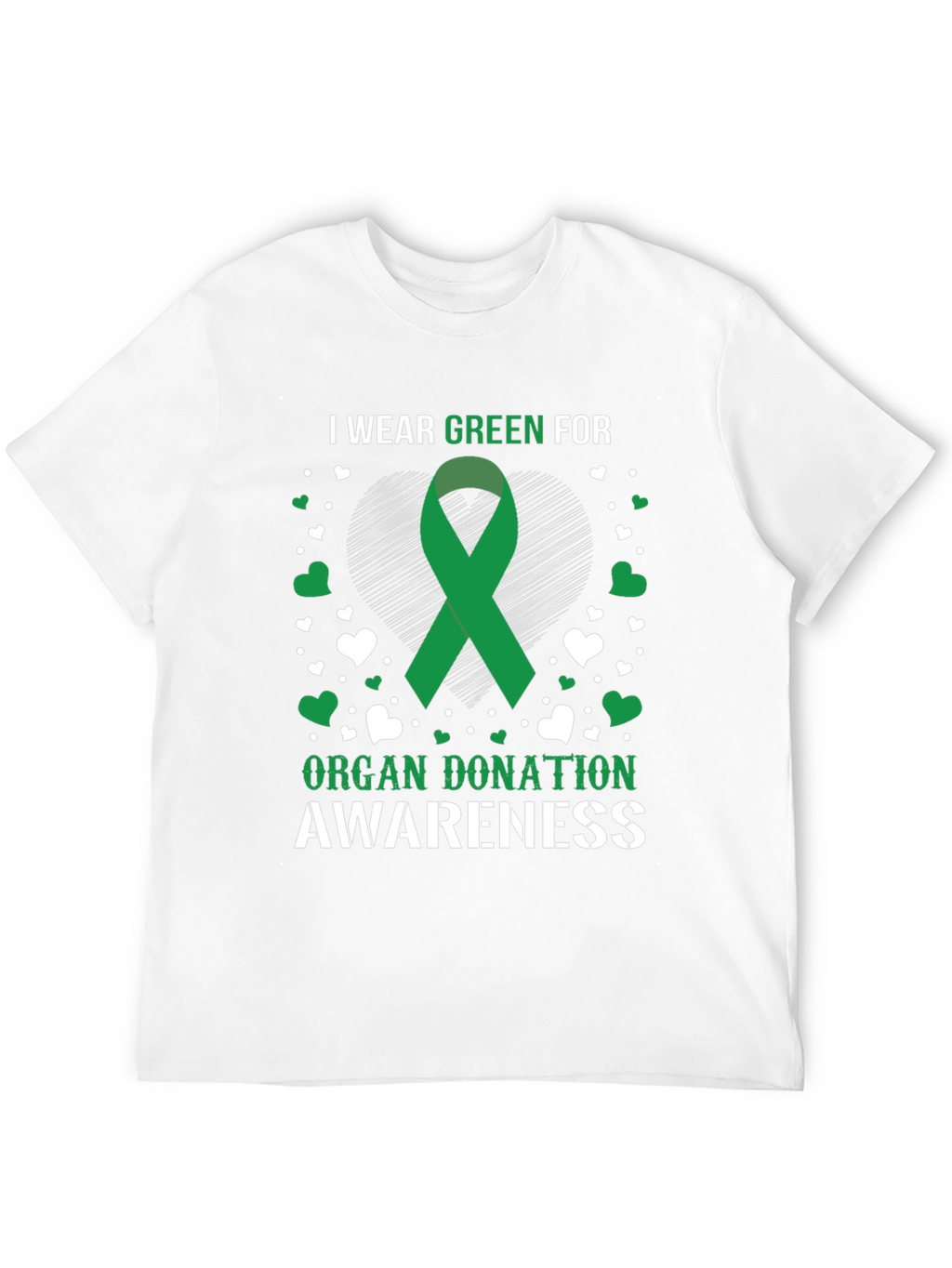 Organ Donation Awareness Green Ribbon T-Shirt