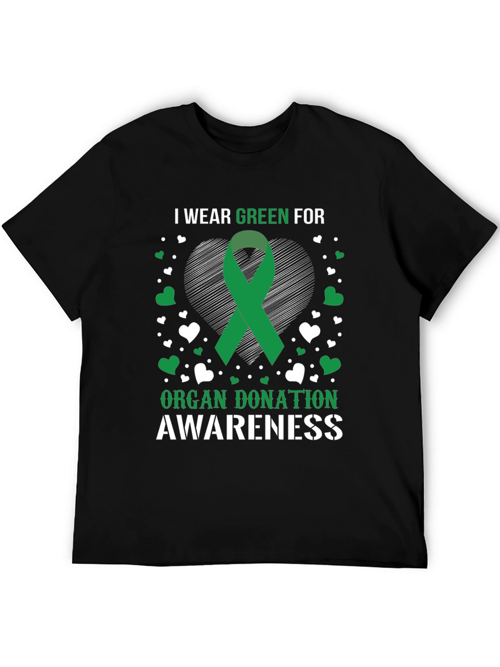 Organ Donation Awareness Green Ribbon T-Shirt