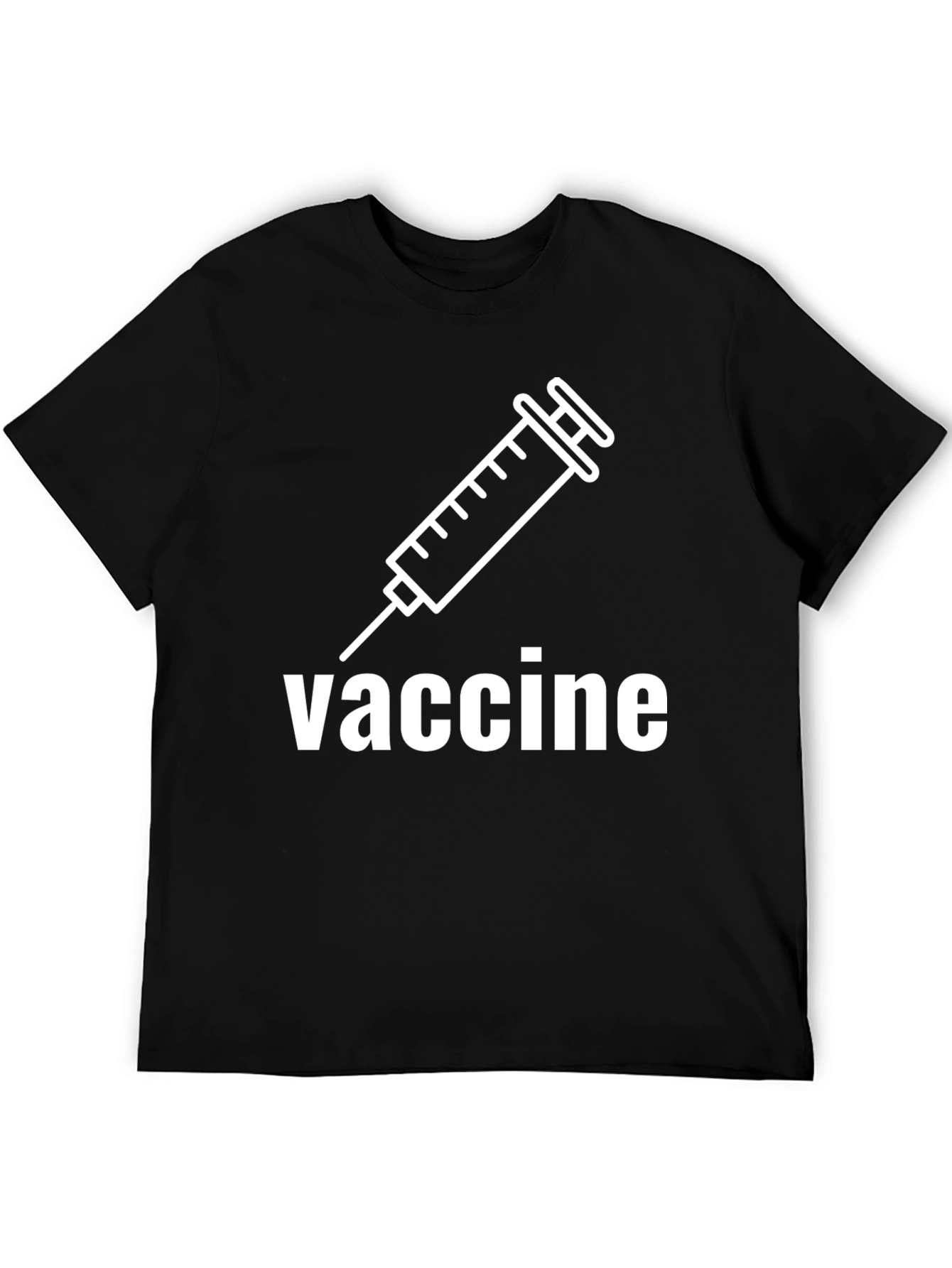 Vaccine Graphic Black T-Shirt