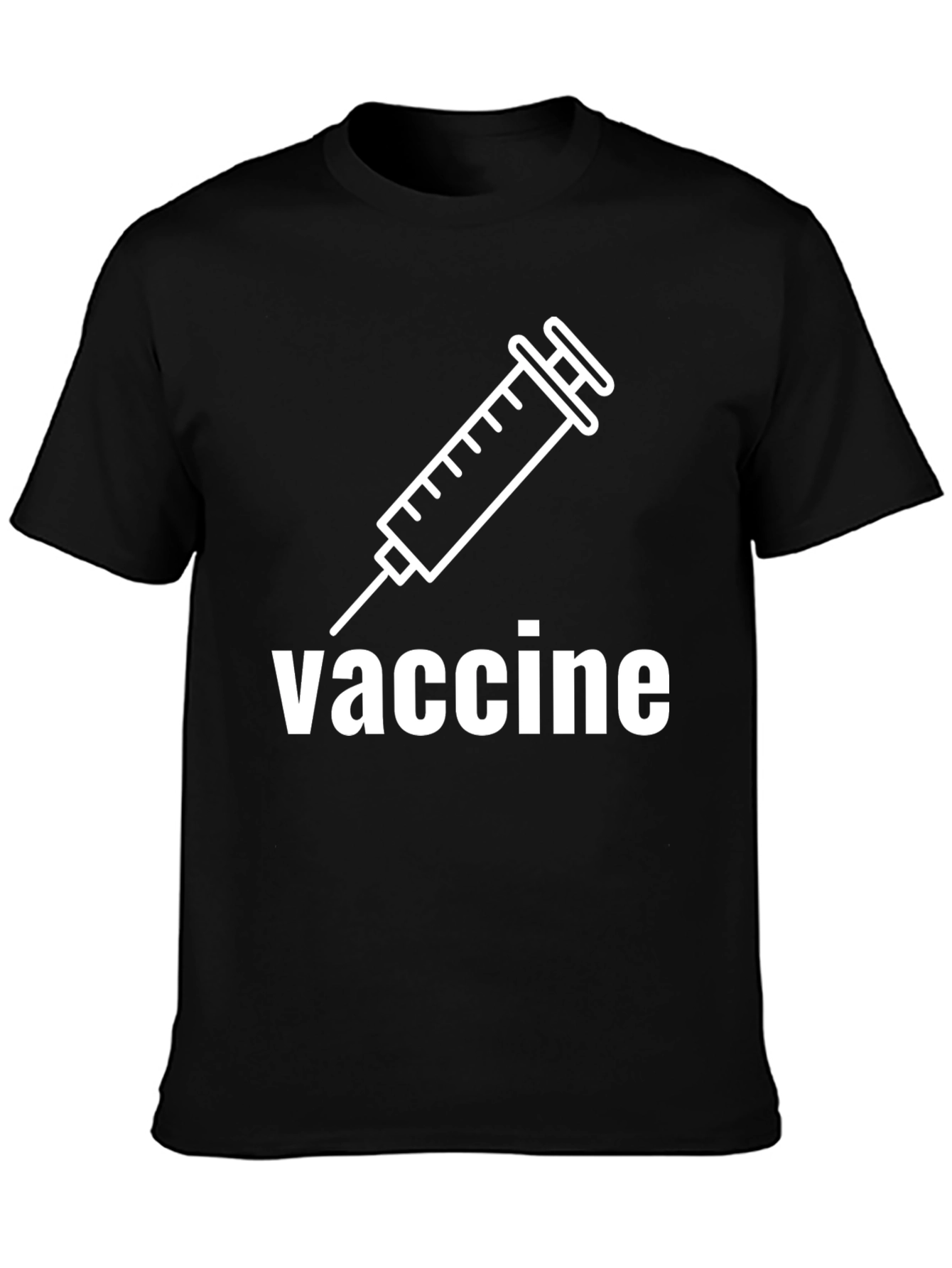 Vaccine Graphic Black T-Shirt