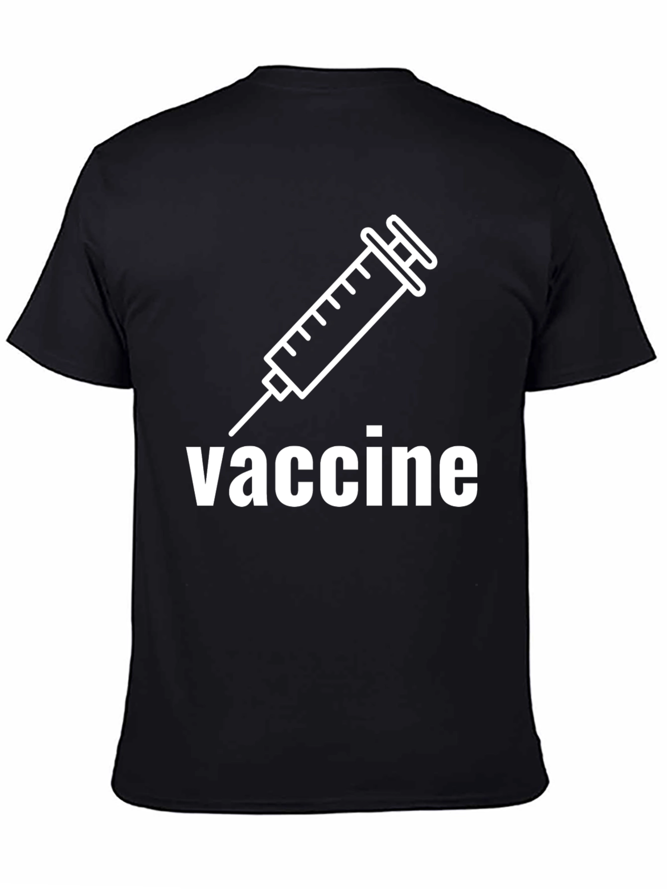 Vaccine Graphic Black T-Shirt
