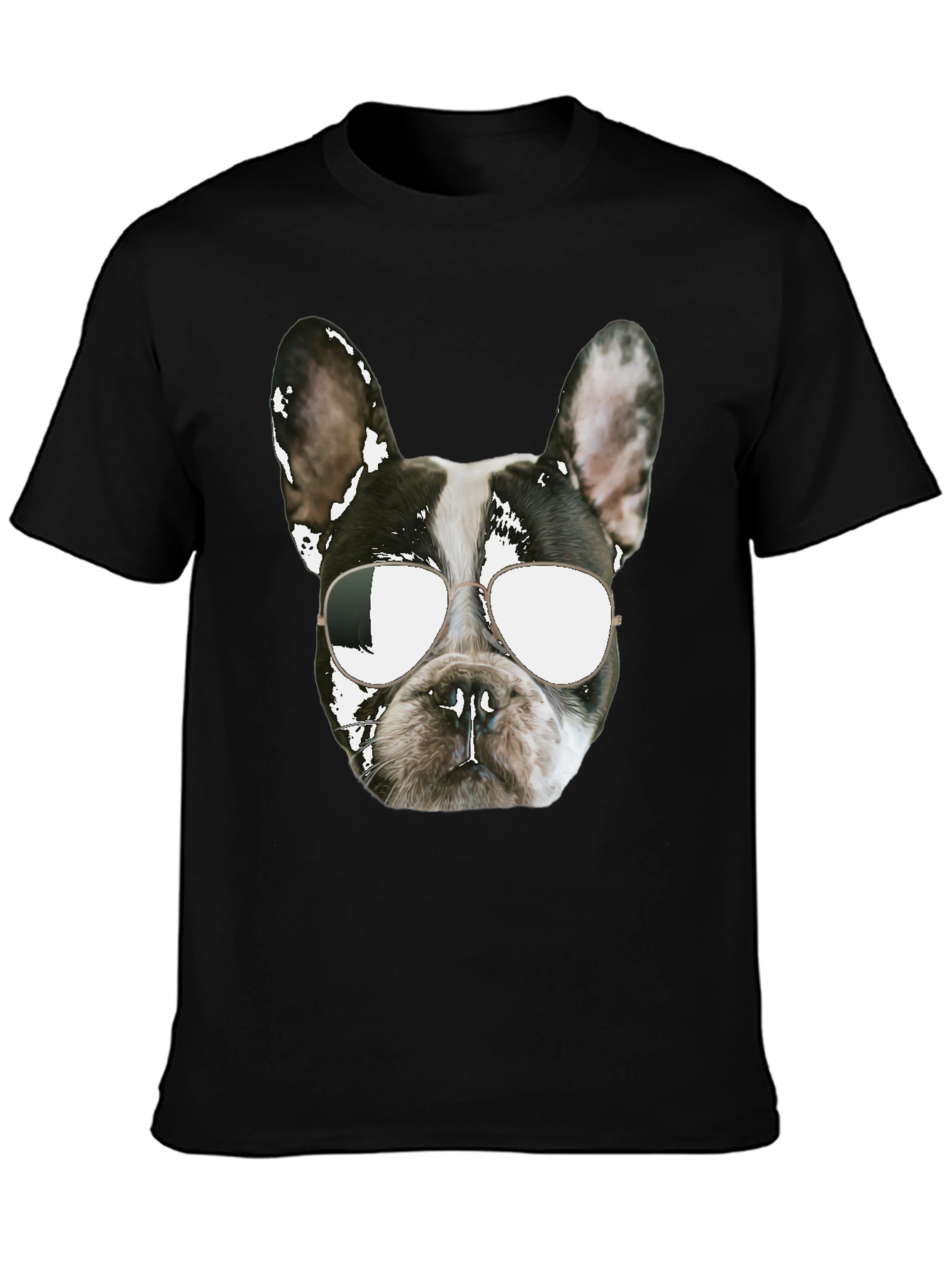 Cool Dog Graphic Tee - Black