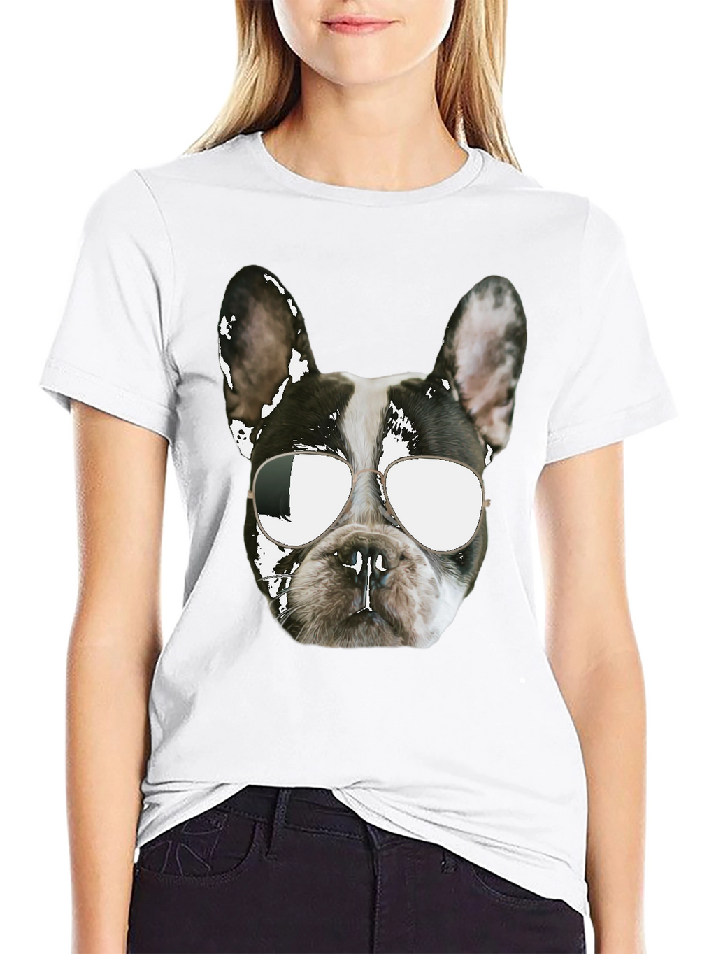 Cool Dog Graphic Tee - Black