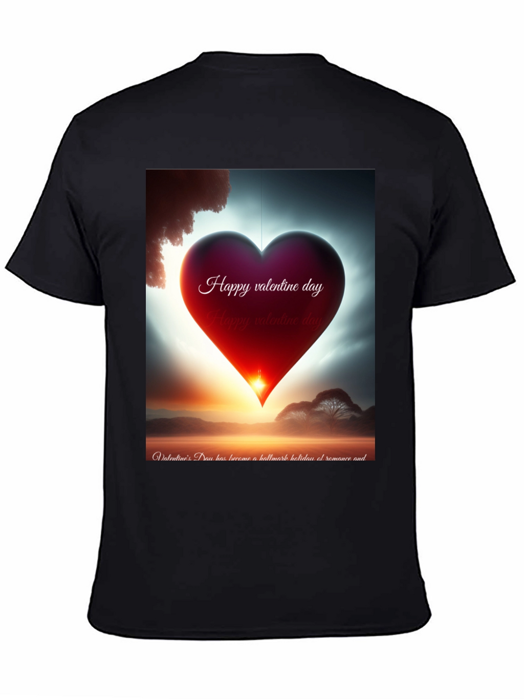 Valentines Day Heart Graphic Tee
