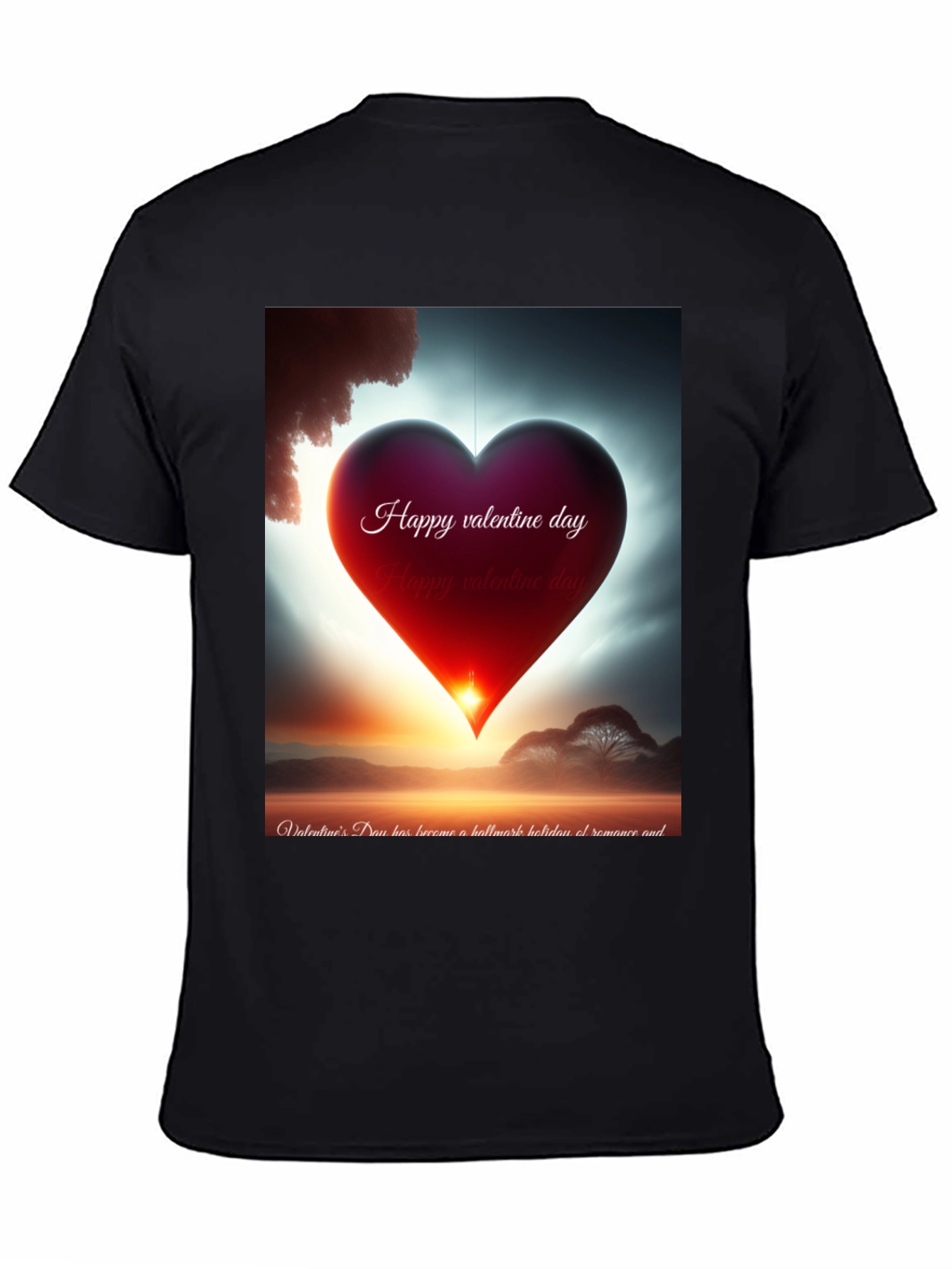 Valentines Day Heart Graphic Tee
