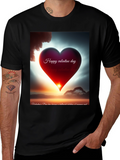 Valentines Day Heart Graphic Tee