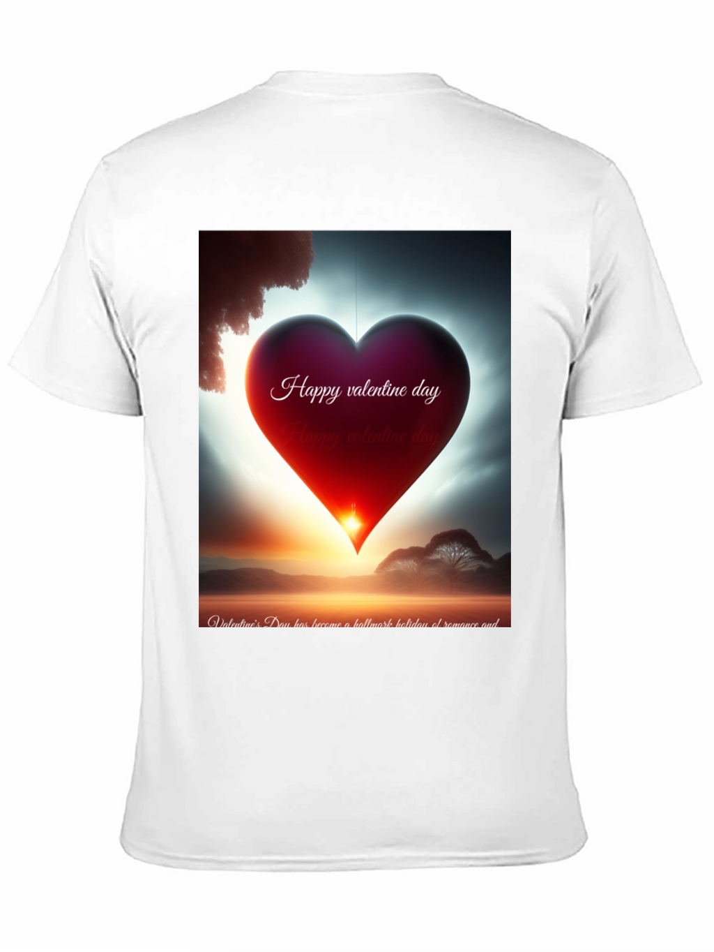 Valentines Day Heart Graphic Tee