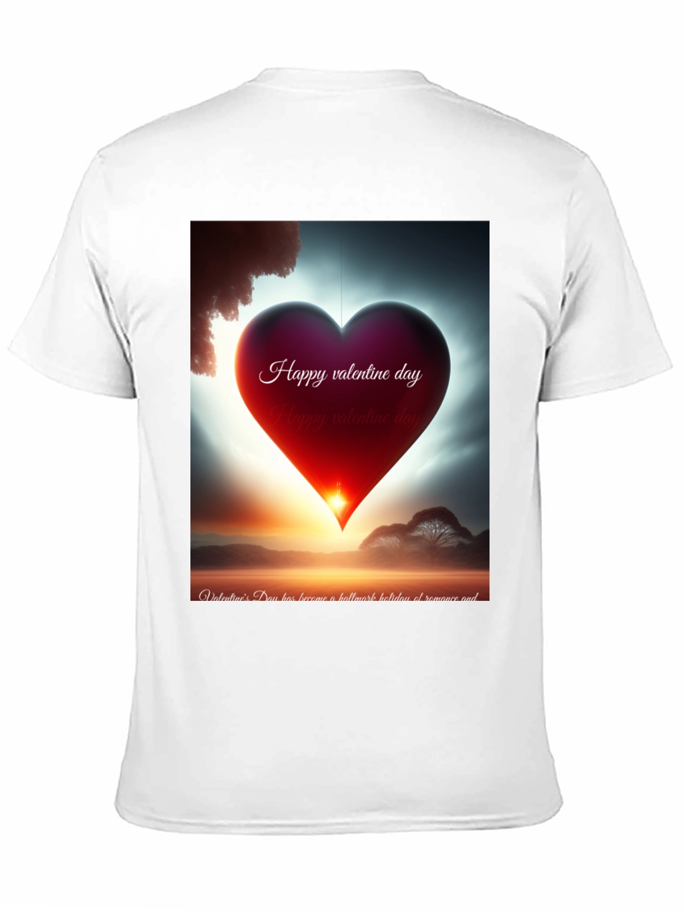 Valentines Day Heart Graphic Tee