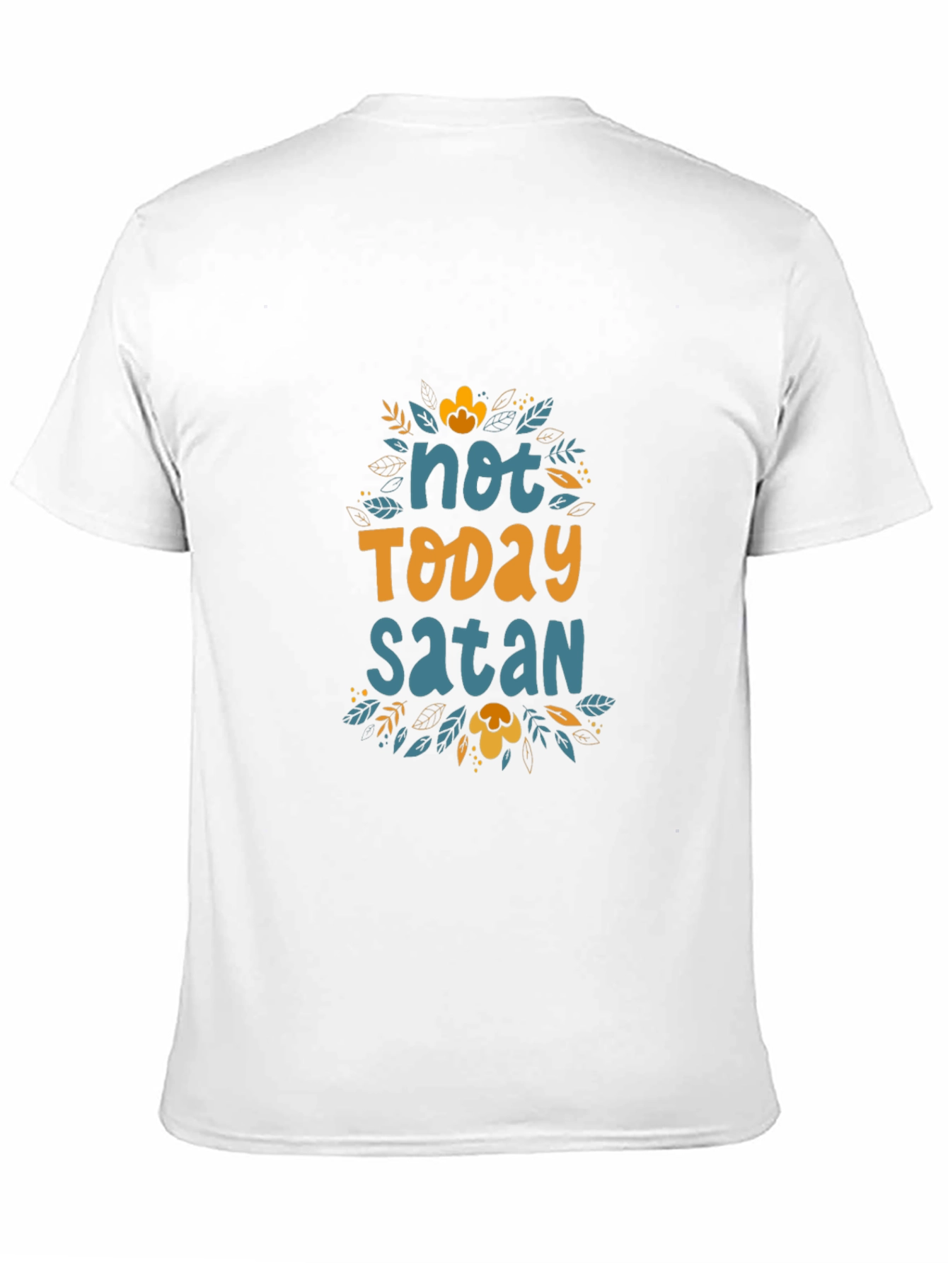 Not Today Satan Graphic Tee - Black