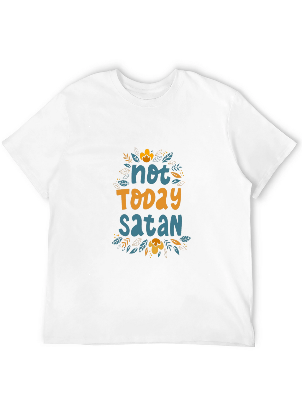 Not Today Satan Graphic Tee - Black