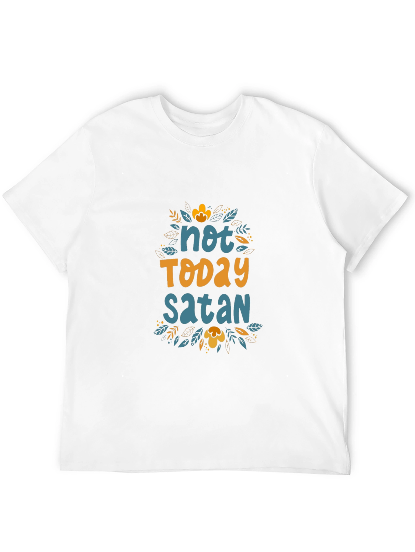 Not Today Satan Graphic Tee - Black