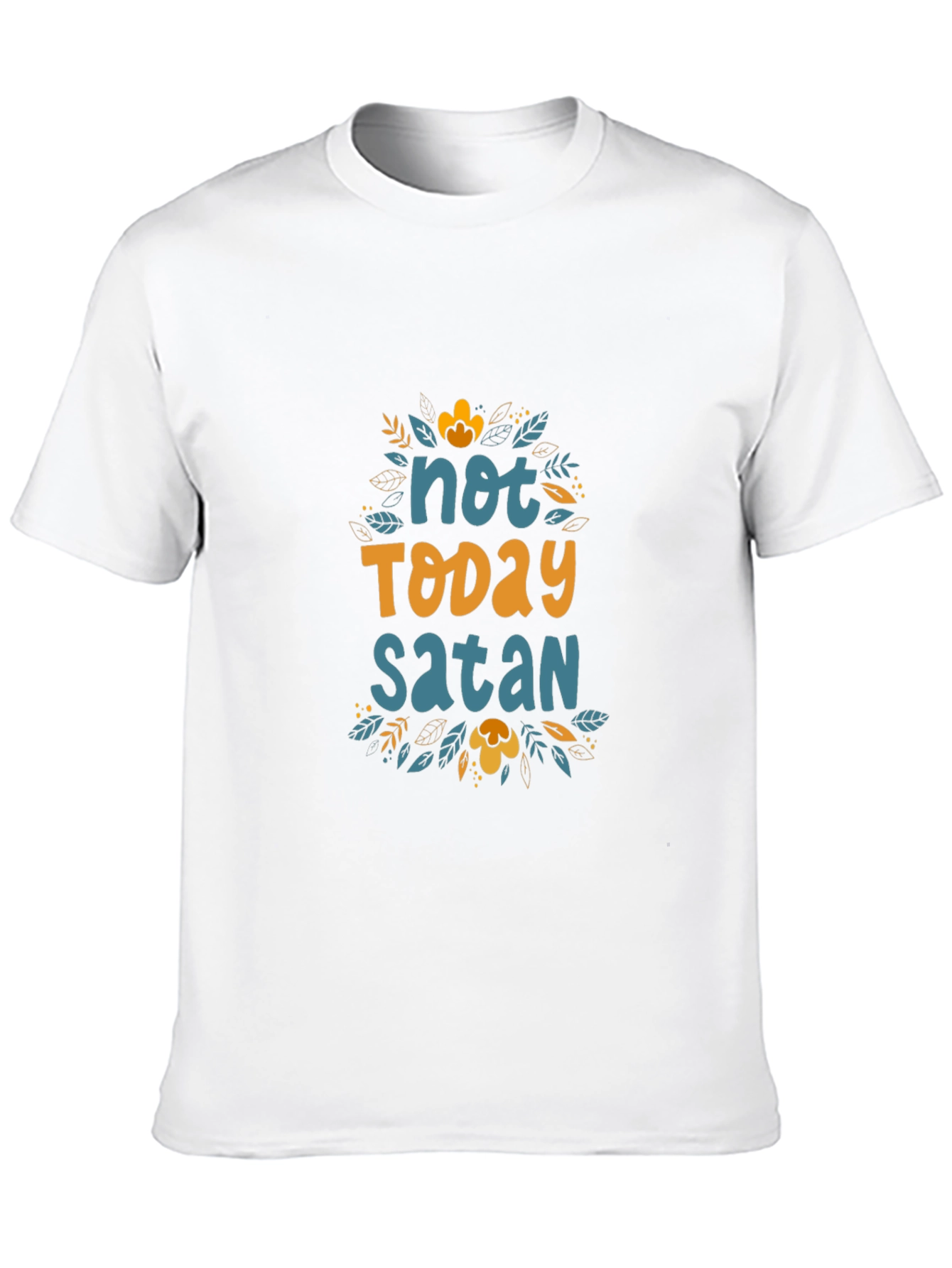 Not Today Satan Graphic Tee - Black