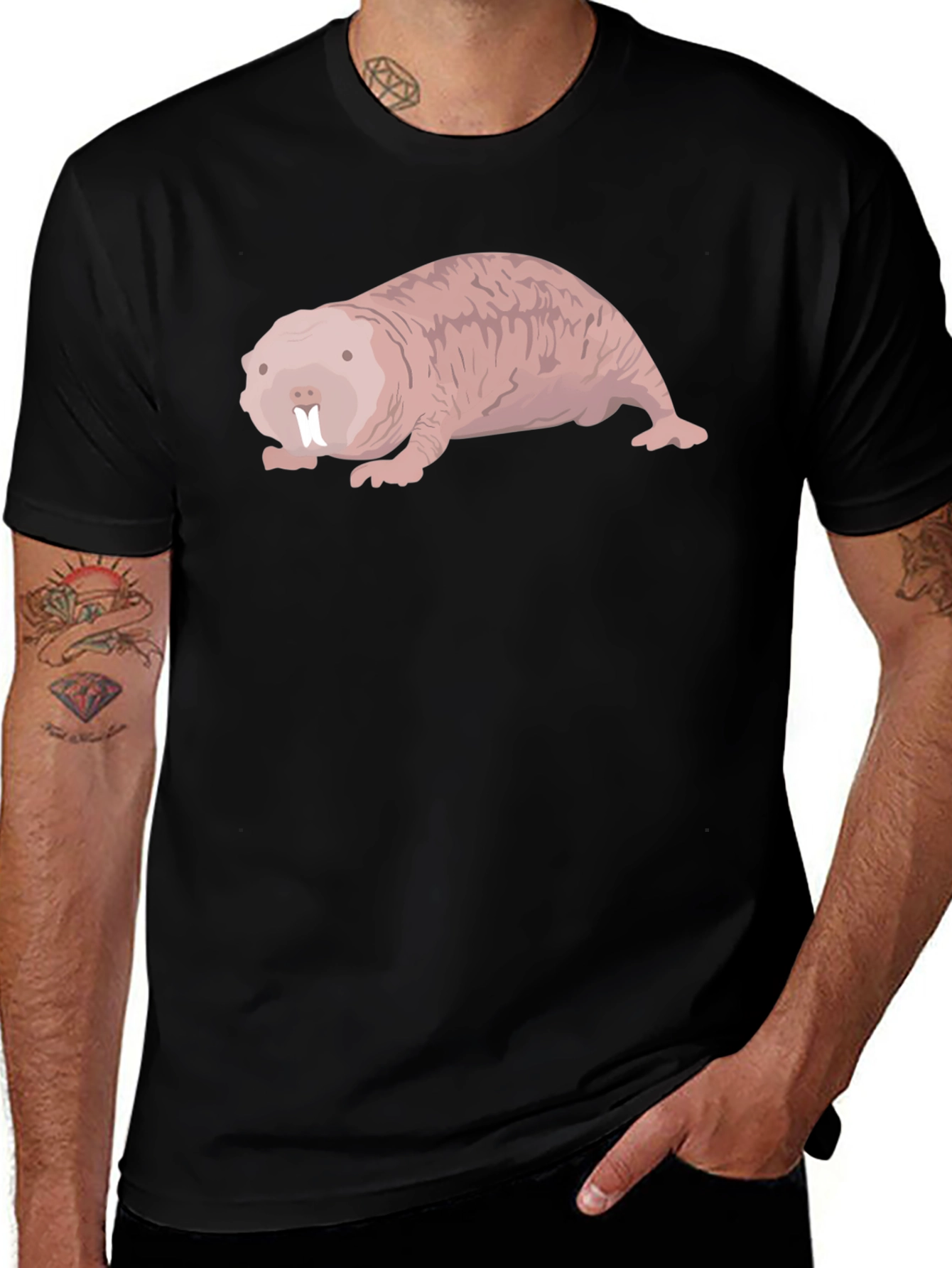 Naked Mole Rat T-Shirt Funny Rodent Tee