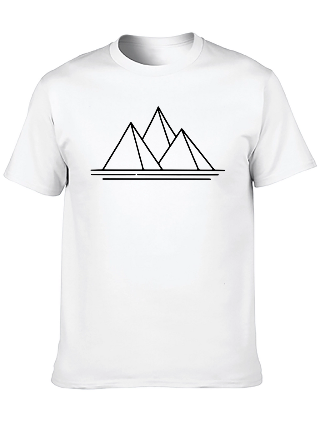 Minimalist Pyramid T-Shirt - Modern Desert Style