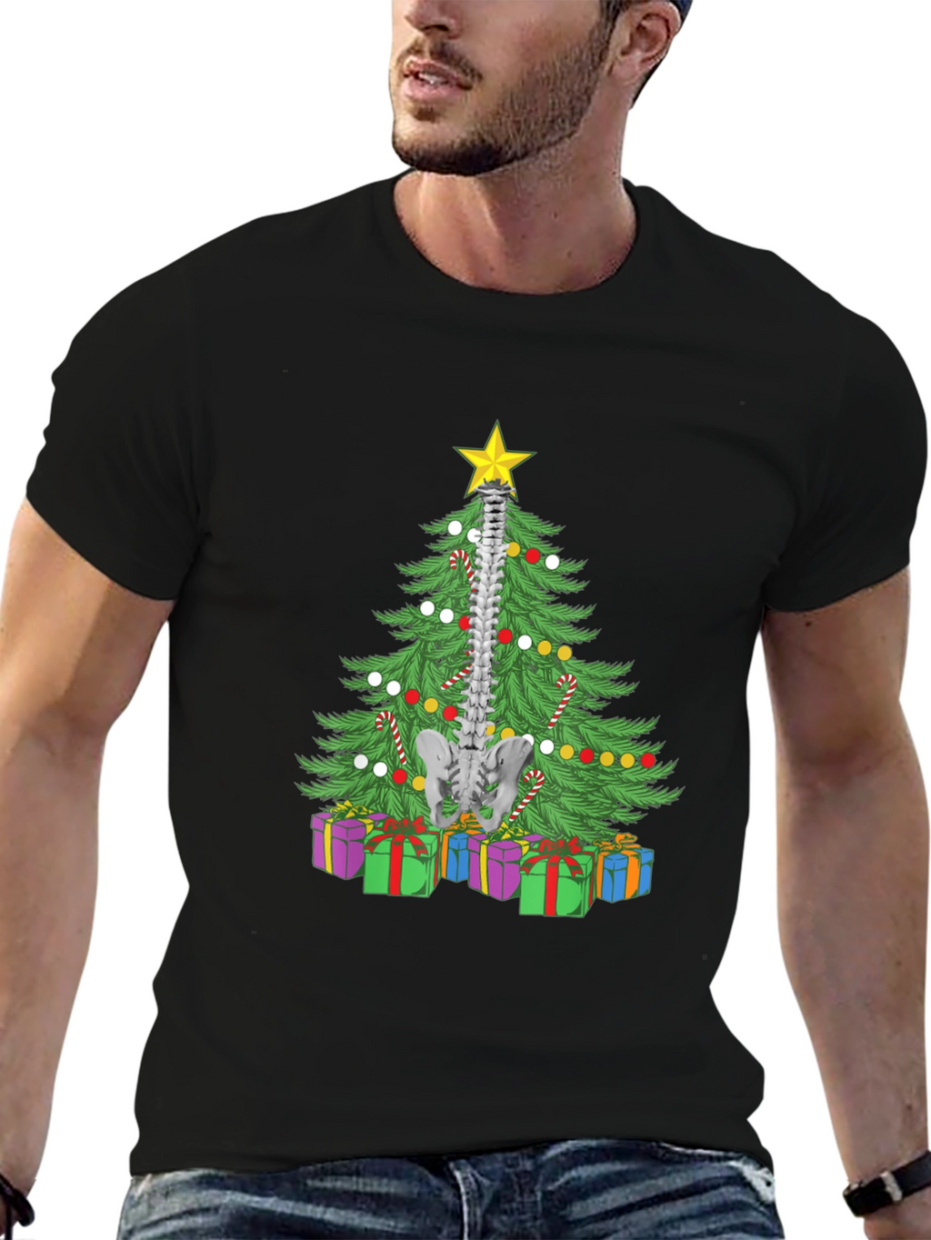 Chiropractor Christmas Tree T-Shirt