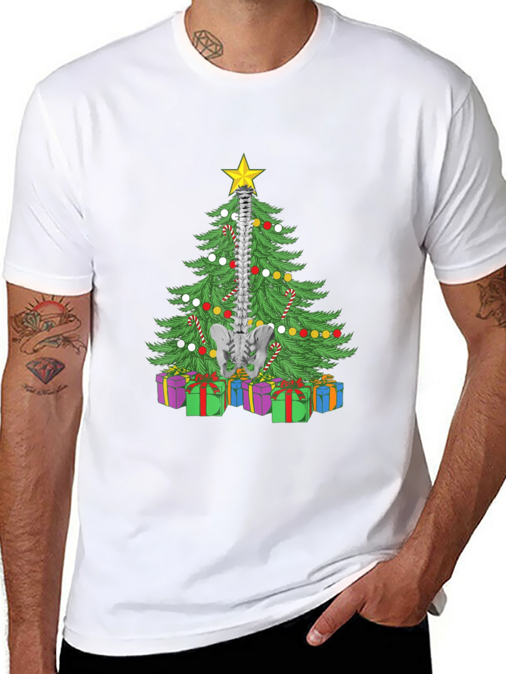 Chiropractor Christmas Tree T-Shirt