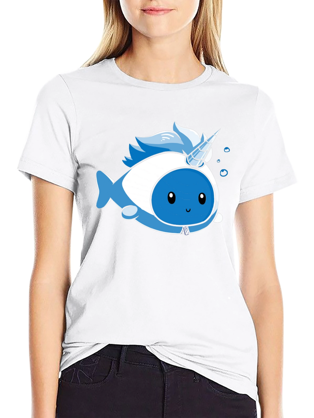Narwhal Unicorn Kawaii Graphic T-Shirt