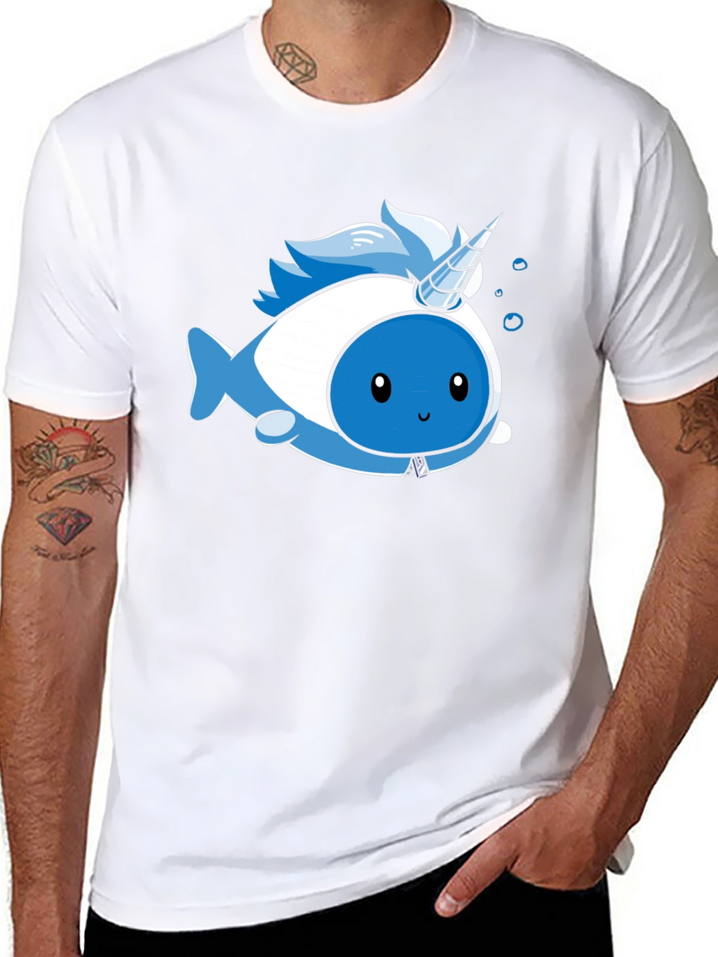 Narwhal Unicorn Kawaii Graphic T-Shirt
