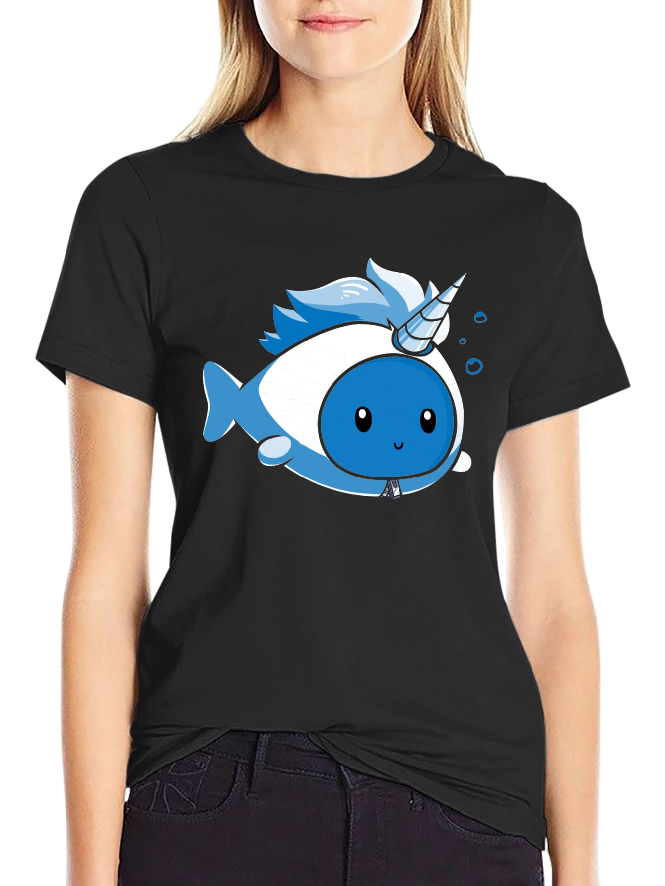 Narwhal Unicorn Kawaii Graphic T-Shirt