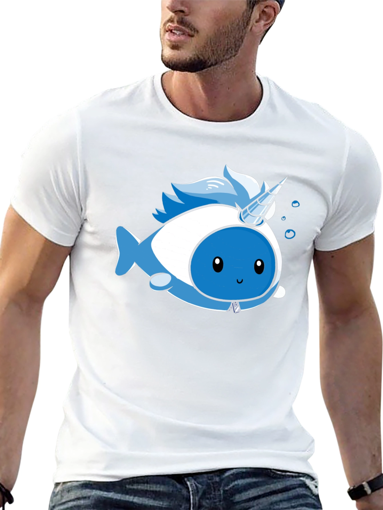 Narwhal Unicorn Kawaii Graphic T-Shirt
