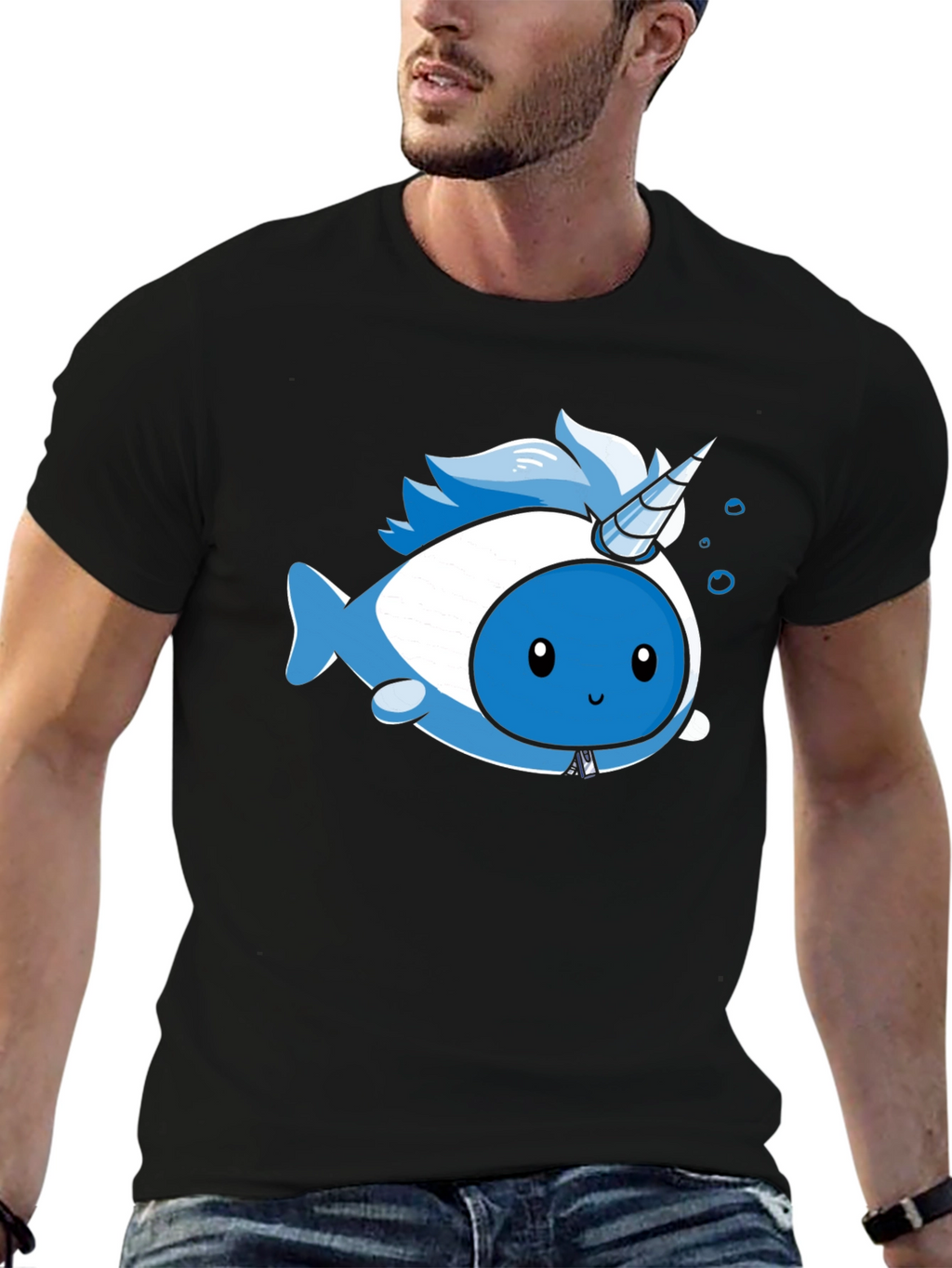 Narwhal Unicorn Kawaii Graphic T-Shirt