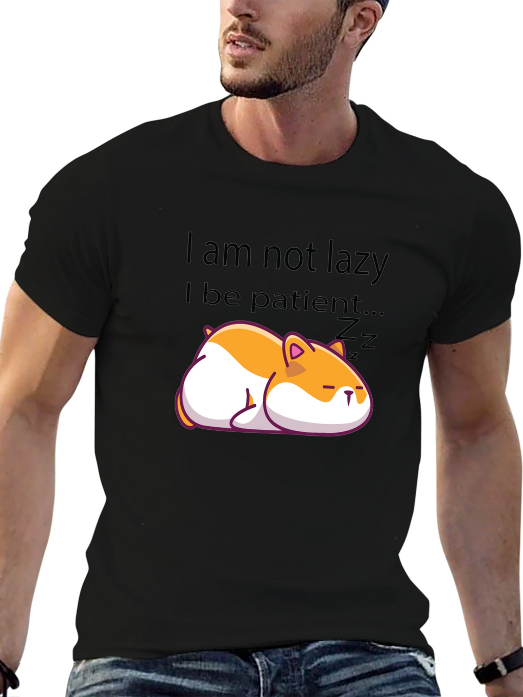Lazy Hamster T-Shirt - Patient Tee