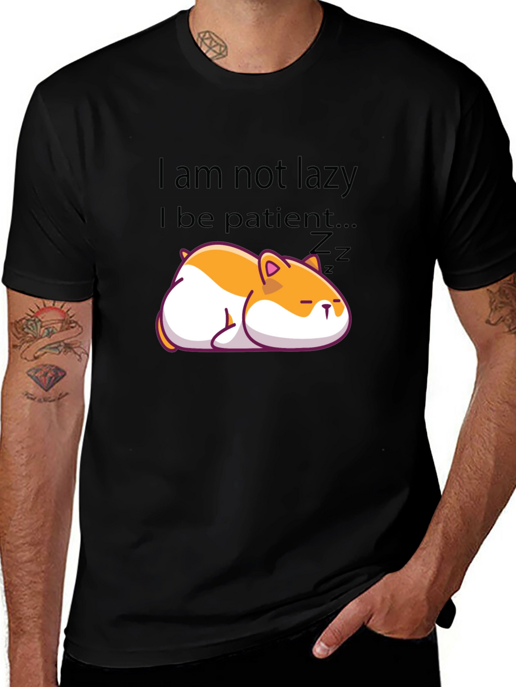 Lazy Hamster T-Shirt - Patient Tee