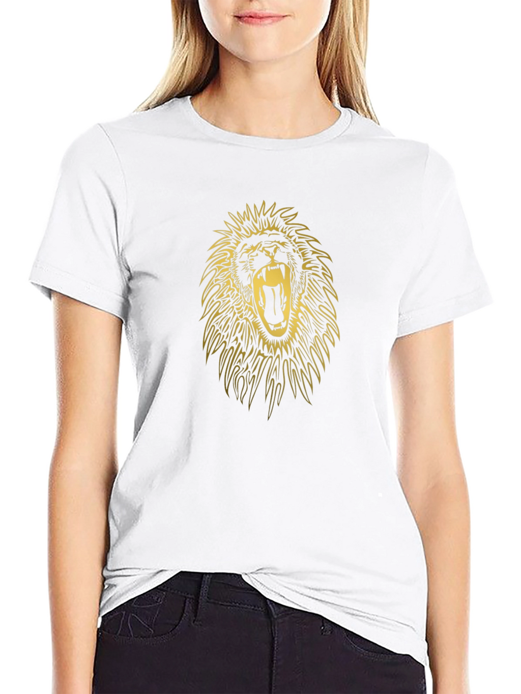 Lion Roar Graphic Tee - Black